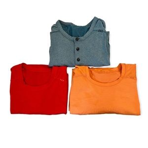 Three Men’s Lululemon Tees
